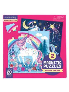 Комплект магнитни пъзели Mudpuppy Magical Unicorn  - Вълшебният еднорог