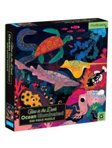 Детски светещ пъзел Mudpuppy Ocean - Океан, 500 части