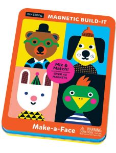 Магнитна кутия Mudpuppy Build-It - Make a face