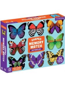 Мемори игра с форма Mudpuppy - Пеперуди