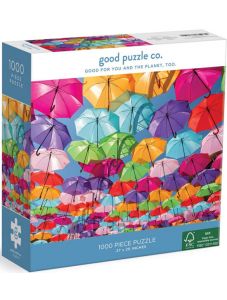 Пъзел Good Puzzle - Цветни чадъри, 1000 части