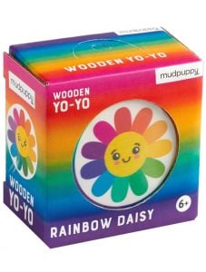 Дървено Йо-Йо Mudpuppy Rainbow Daisy