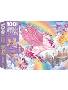 100-Piece Children's Sparkly Jigsaw: Unicorn Kingdom