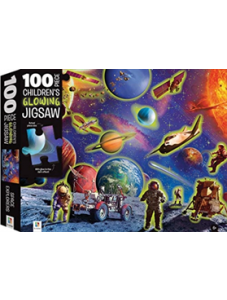 100-Piece Children's Glowing Jigsaw: Space Adventure