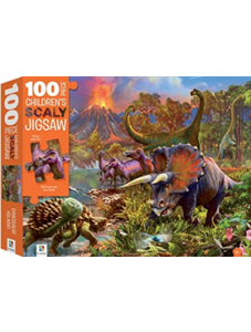 100-Piece Children's Scaly Jigsaw: Dinosaur Island