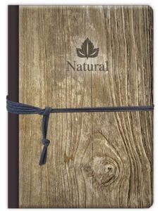 Бележник с дървени корици Lastva - Natural