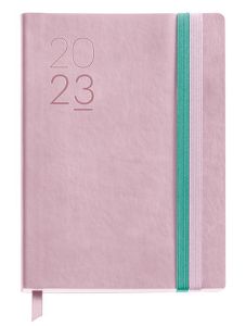 Бележник - органайзер Miquelrius Journal Flexible Pastel Rosa за 2023 г. — един ден на страница
