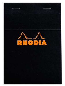Черен блок - пад Rhodia Basics №13 - 80 листа на малки квадратчета