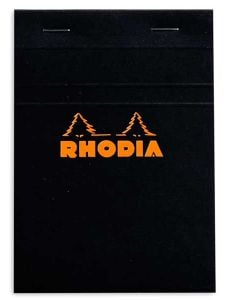 Черен блок - пад Rhodia Basics №16 в А5 формат с 80 листа на широки редове