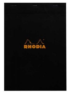 Черен блок - пад Rhodia Basics №18 в А4 формат с 80 листа на широки редове