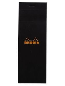 Черен блок - пад Rhodia Basics №8 - 80 листа на широки редове