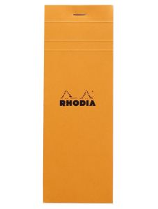 Оранжев блок - пад Rhodia Basics №8 - 80 листа на широки редове