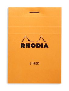 Оранжев блок - пад Rhodia Basics №12 - 80 листа на малки квадратчета
