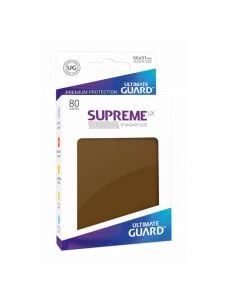 Протектори за карти Ultimate Guard:  Supreme Sleeves кафяви, 80 бр.