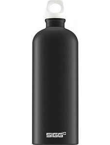 Черна алуминиева бутилка Sigg ST Traveller, 1 л.