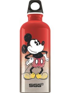 Червена алуминиева бутилка Sigg Mickey Mouse, 0.600 л.