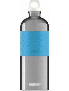 Сребриста алуминиева бутилка Sigg ST Cyd Alu Blue, 1 л.