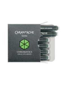 Патрончета за писалка Caran D'Ache Chromatics 6 бр. - деликатно зелено
