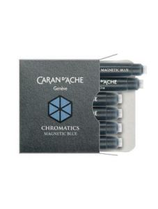 Патрончета за писалка Caran D'Ache Chromatics 6 бр. - магнетично синьо