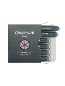 Патрончета за писалка Caran D'Ache Chromatics 6 бр. - ултравиолетово