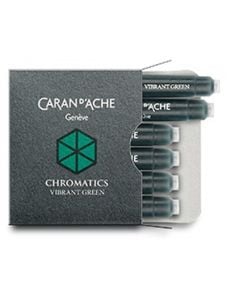 Патрончета за писалка Caran D'Ache Chromatics 6 бр. - зелено