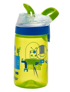 Детска бутилка Contigo Gizmo Sip с роботи, зеленa