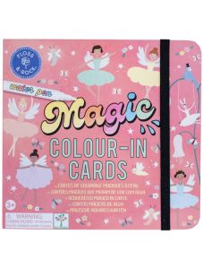 Оцветяване с вода Floss & Rock, Magic Colour-in cards, Enchanted - Балерини