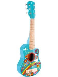 Разноцветна акустична китара Hape