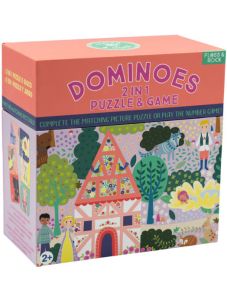 Домино и пъзел Floss & Rock, Dominoes 2 in 1, Fairy Tale - Принцеса