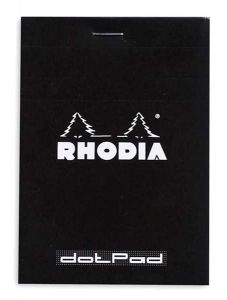 Черен блок - пад Rhodia Basics Dotepad №12 - 80 листа