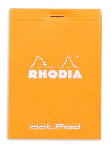 Оранжев блок - пад Rhodia Basics Dotepad №12 - 80 листа