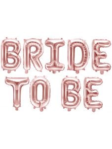 Фолиев балон PartyDeco - Bride To Be - Rose gold