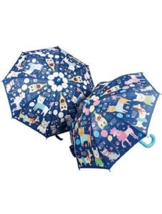 Детски магически чадър Floss & Rock, Colour Changing Umbrella, Dogs and Cats - Кучета и котки