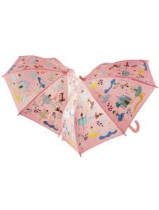 Детски магически чадър Floss & Rock, Colour Changing Umbrella, Enchanted - Балерини