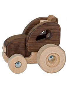 Дървена играчка Goki - трактор