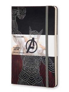 Голям черен тефтер Moleskine The Avengers Thor - Тор с широки редове, Limited Edition