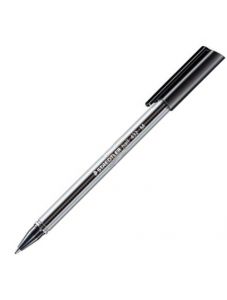 Химикалка Staedtler Stick 432 M, черна, прозрачна