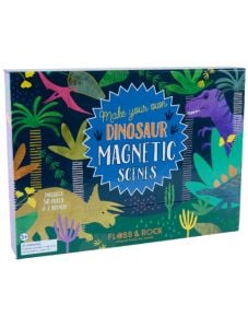 Игра с магнити Floss & Rock, Magnetic Play scenes, Dinosaur - Динозаври