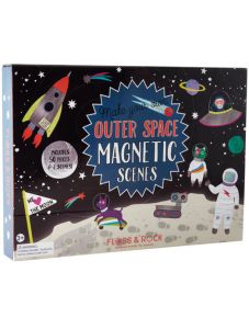 Игра с магнити Floss & Rock, Magnetic Play scenes, Space - Космонавти