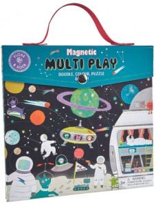 Игра с магнити и оцветяване Floss & Rock, Magnetic Multi Play scenes, Space - Космонавти
