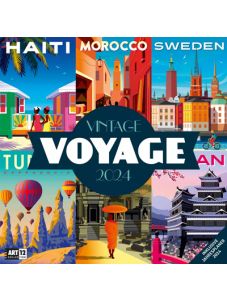 Календар Ackermann Vintage Voyage - Ретро пътуване, 2024 година
