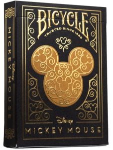 Карти за игра Bicycle Mickey Mouse Black & Gold