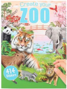 Книжка със стикери Depesche - Зоологическа градина