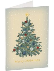 Коледна картичка Busquets: Merry Christmas