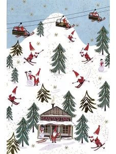 Коледна картичка "Коледа в планината"