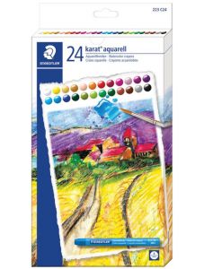 Комплект акварелни пастели Staedtler Design Journey, 24 цвята