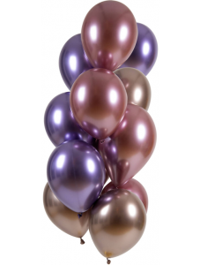 Комплект балони Folat - Ultra Shine Amethyst, 12 бр.