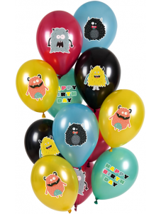 Комплект балони Folat - Monsters Bash, 12 бр.