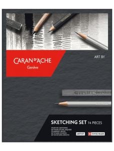 Творчески комплект Caran d'Ache Sketching Set, 14 части