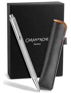 Комплект Caran d'Ache - химикалка Ecridor Hypnose и калъф
